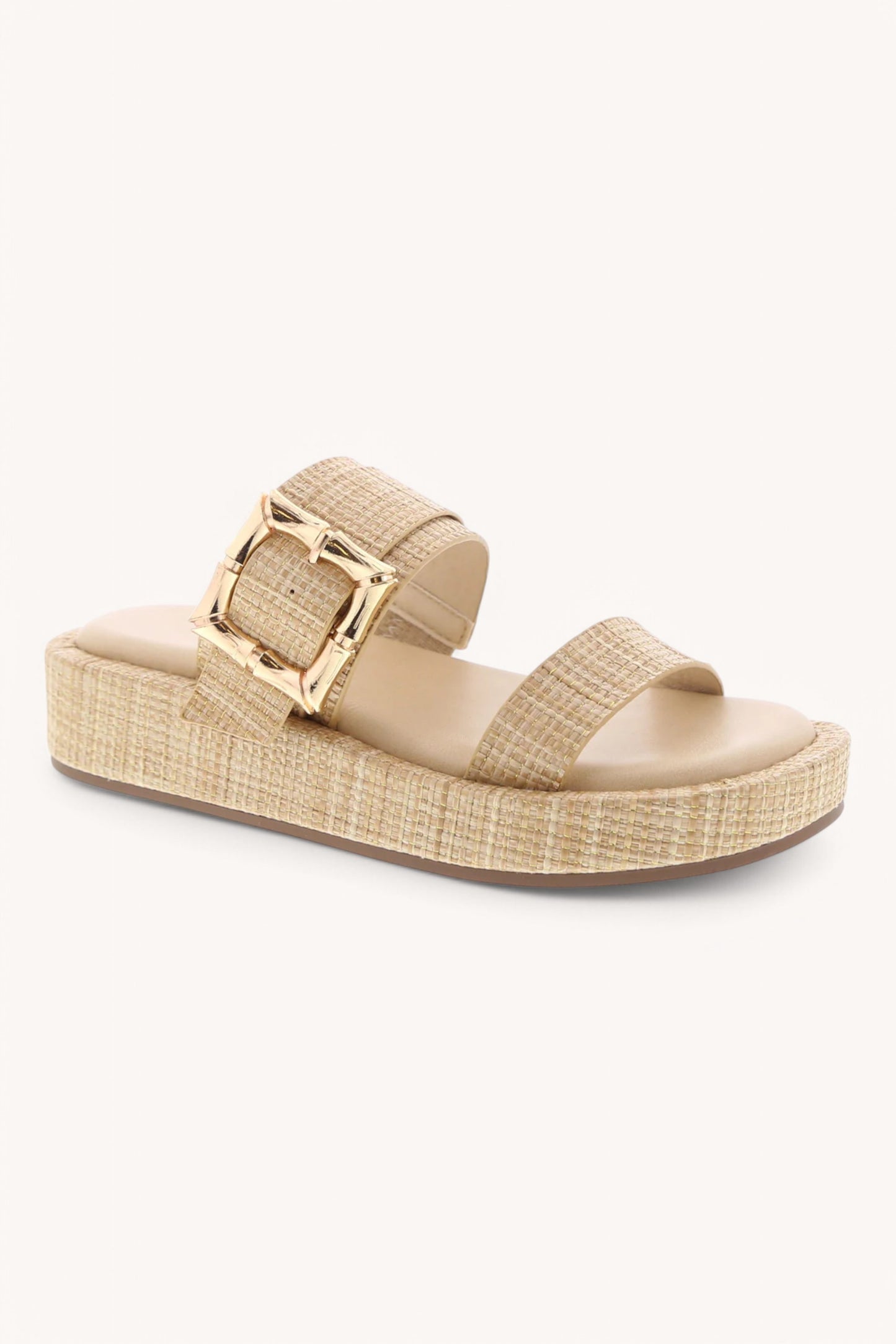 Raya-68 Sandal - Beige Raffia