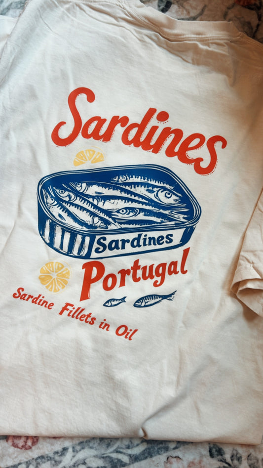 Sardine Summer Graphic Tee - Ivory