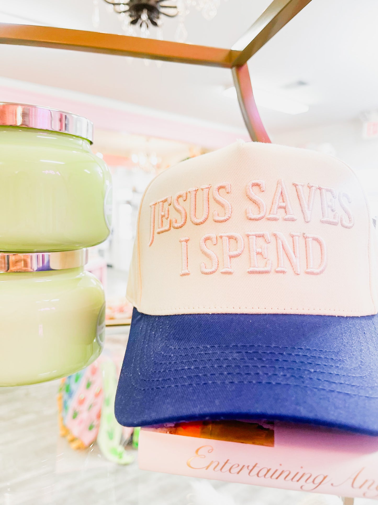 Jesus Saves I Spend Hat