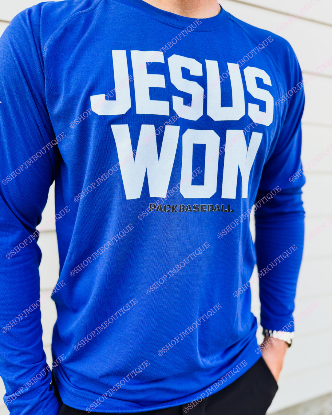 PRE ORDER Design 15 - Men's L/S Performance Tee - Royal