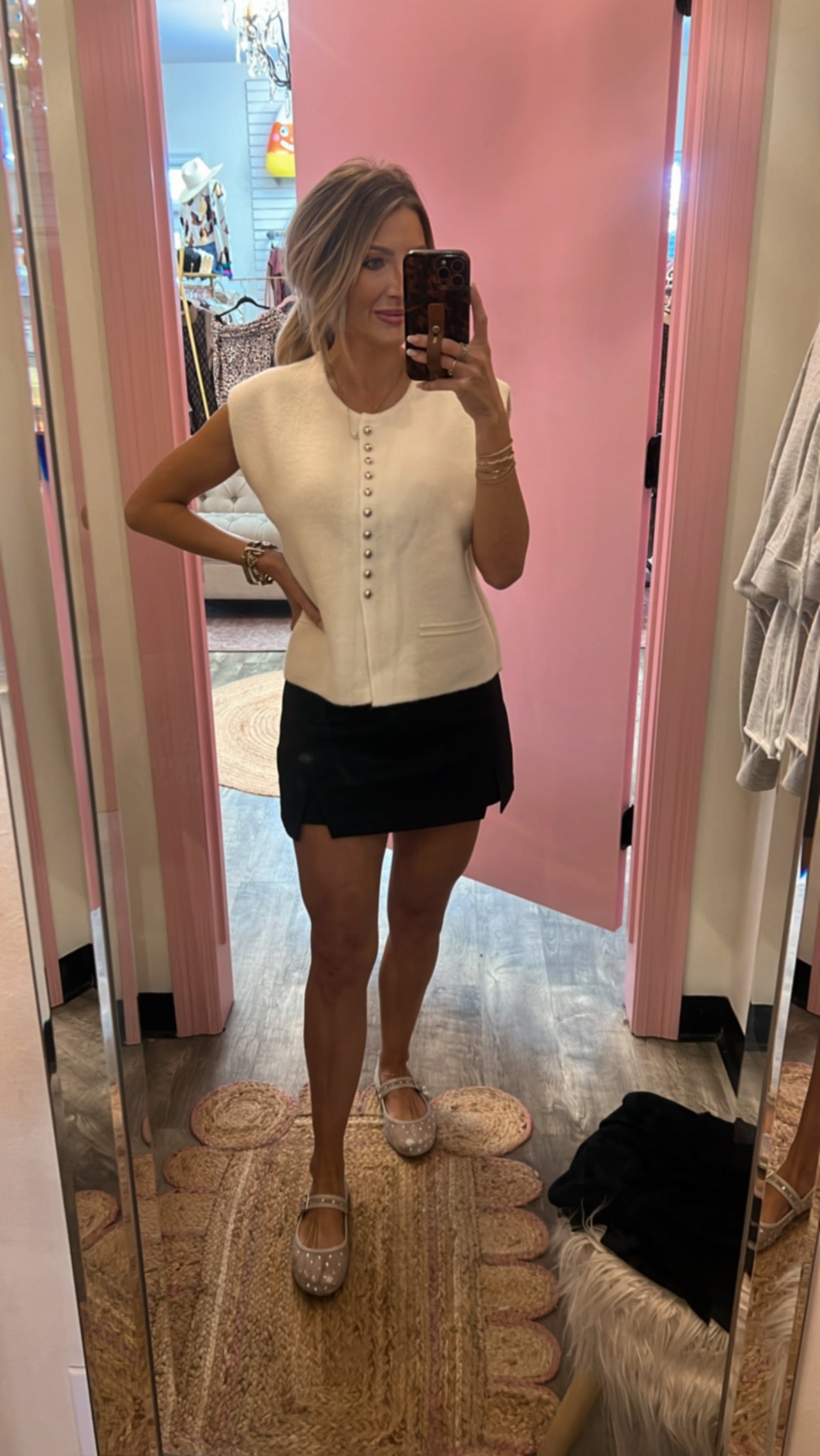 Bundle Up Button Down Sweater Vest - Ivory