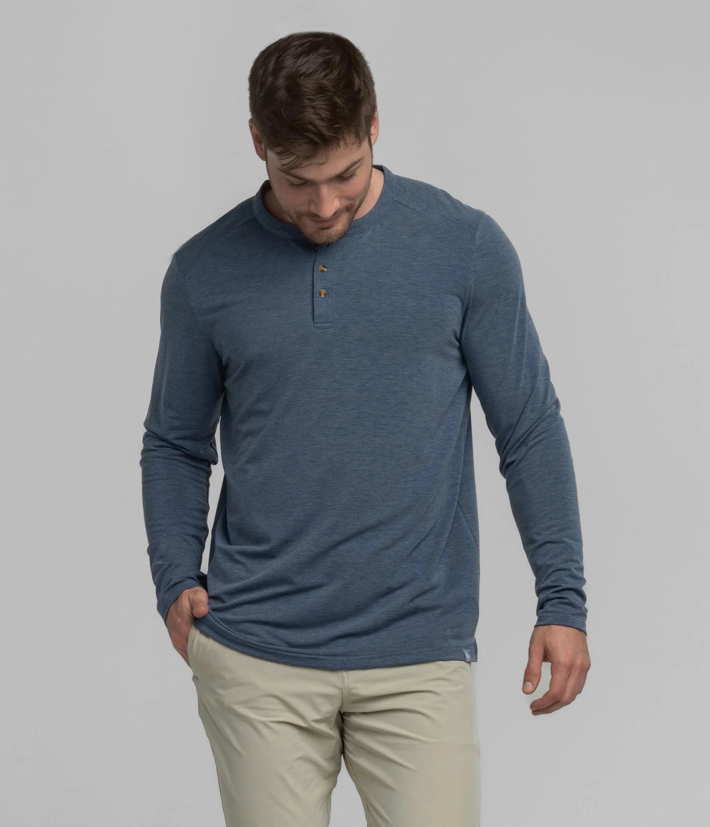 SSCO Max Comfort Henley L/S - Windsor