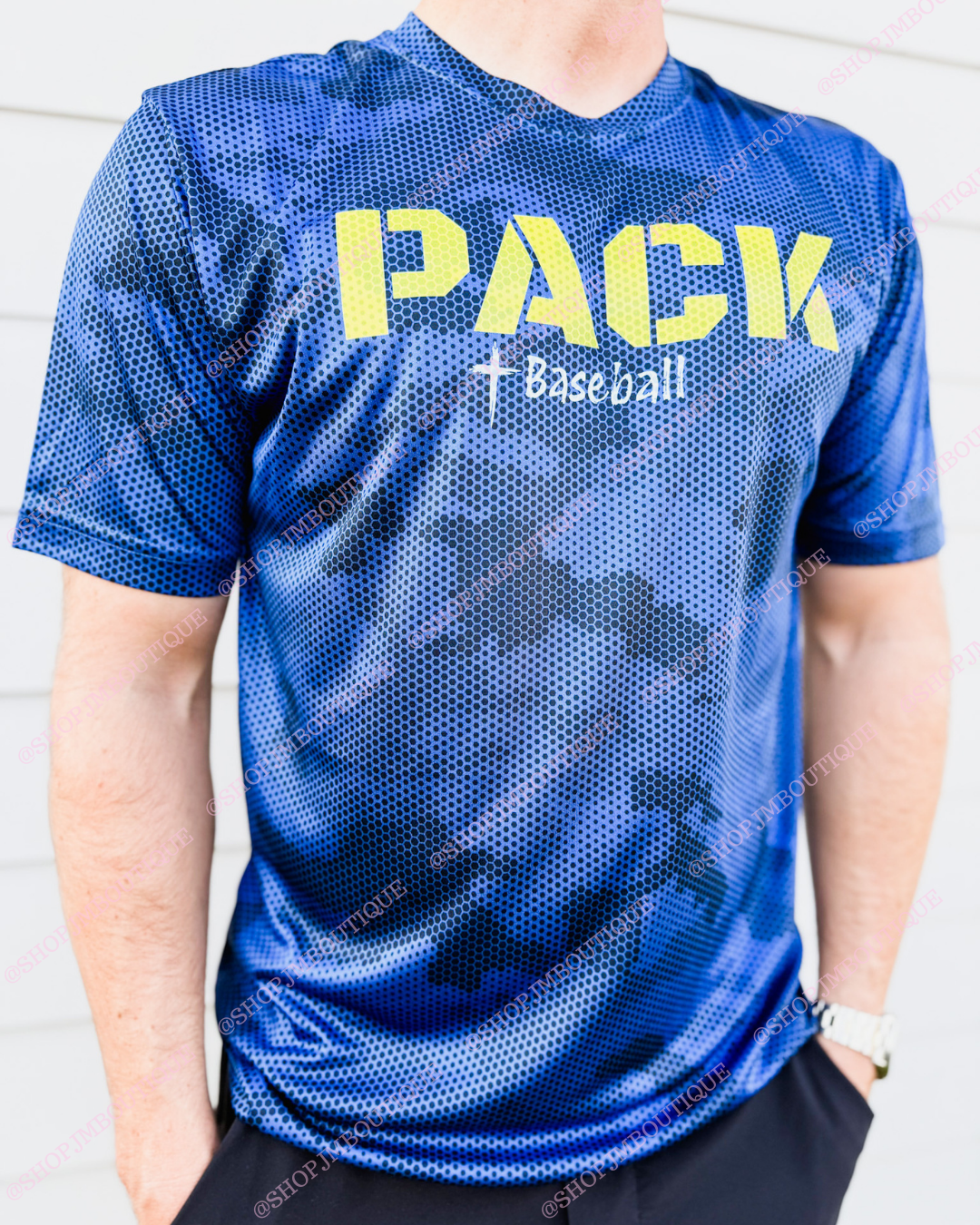 PRE ORDER Design 10 - Men's Camo Tee - Royal