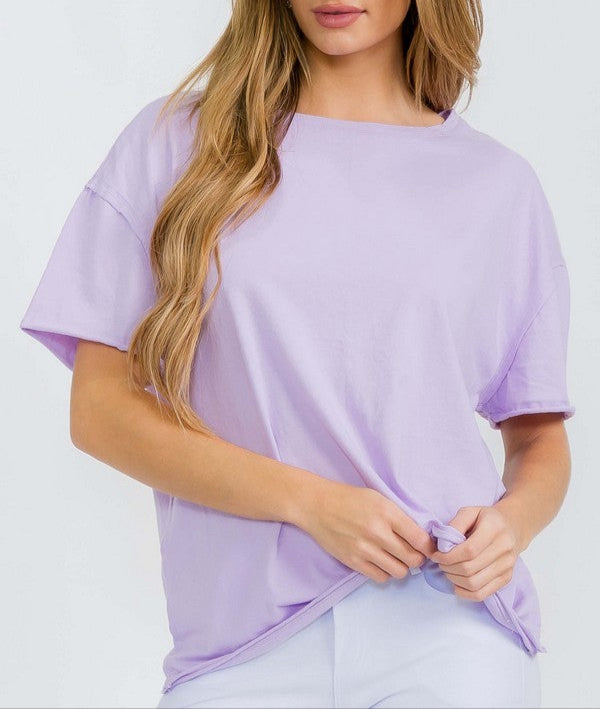 The Essential Raw Edge Oversized Tee