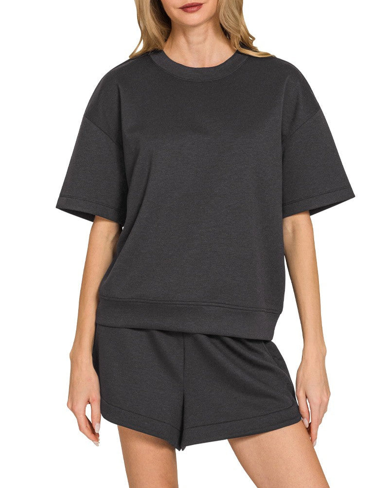 Lazy Day 2-Piece Short Set - Black