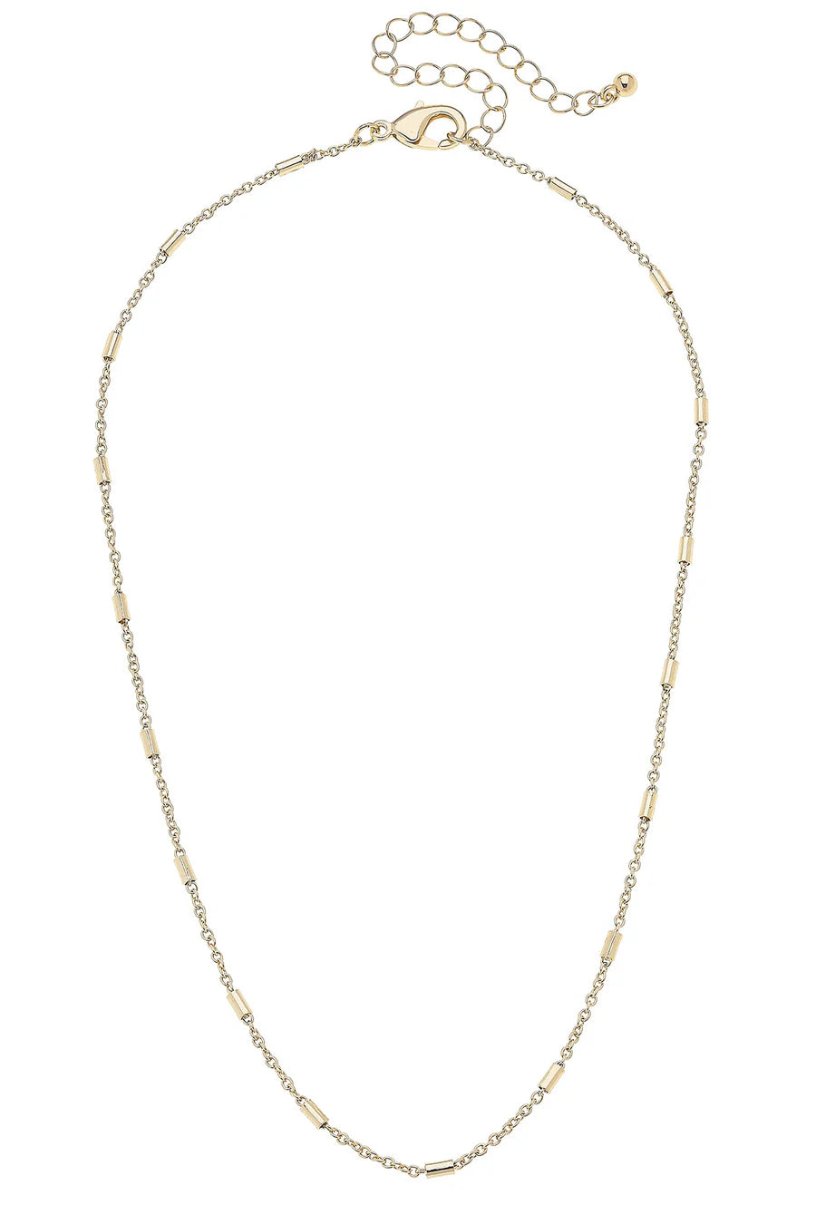 Dakota Dainty Charm Necklace Base in Shiny Gold