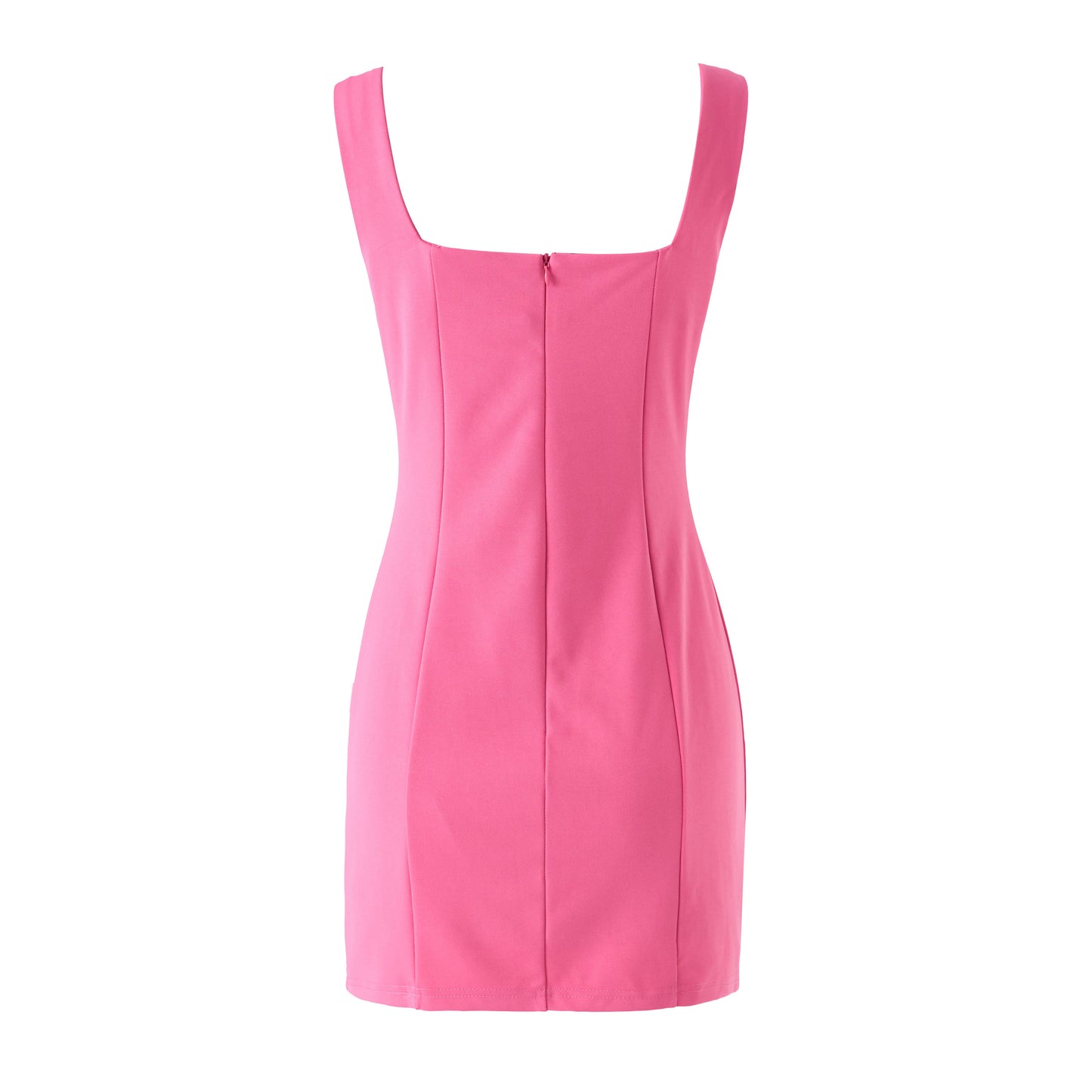 Peace Makeer 3D Floral A-Line Mini Dress - Fuchsia