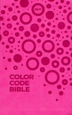 NKJV Color Code Bible for Kids Leathersoft Comfort Print - Pink