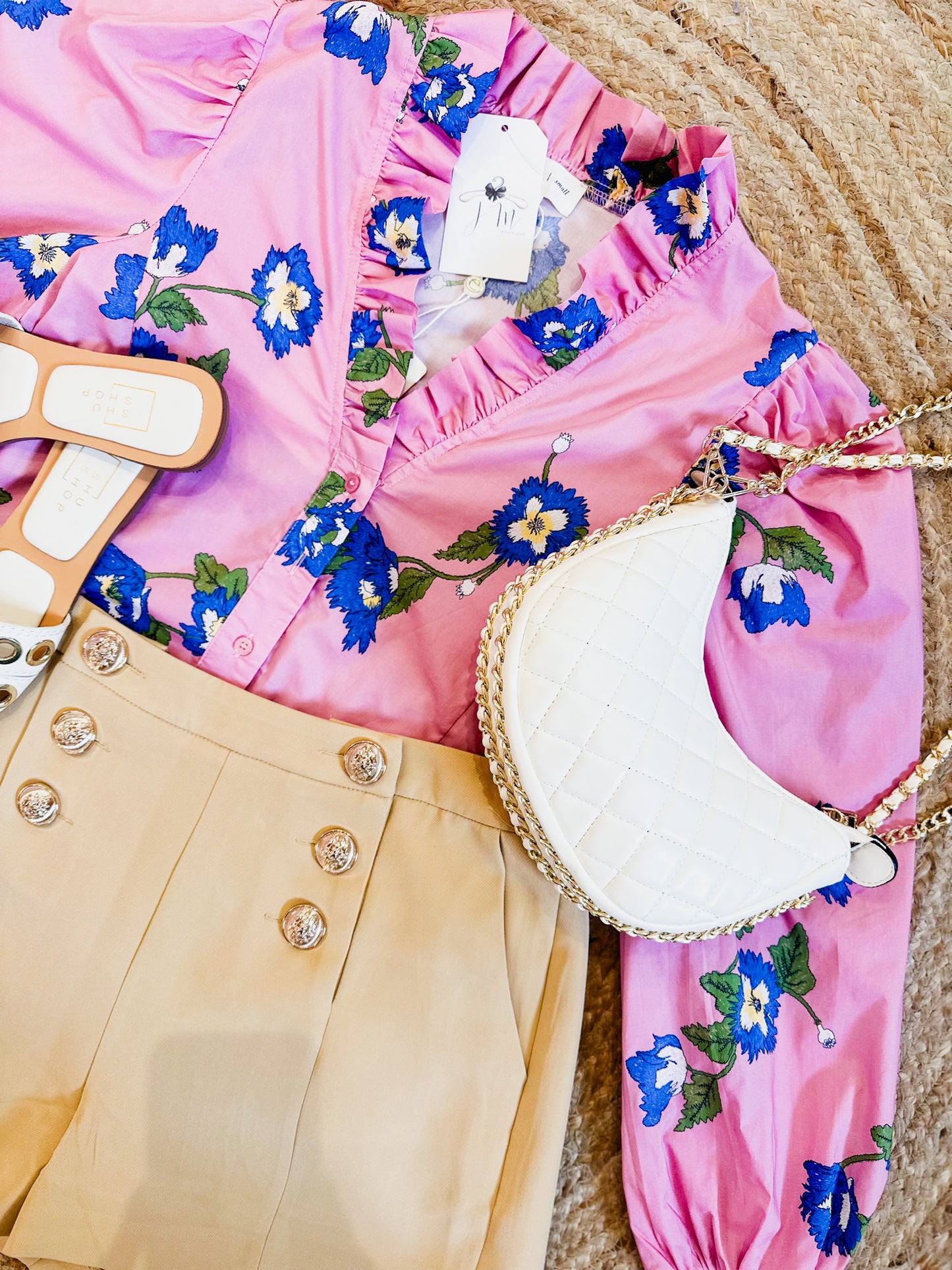 Heaven in Your Eyes Floral Button Up