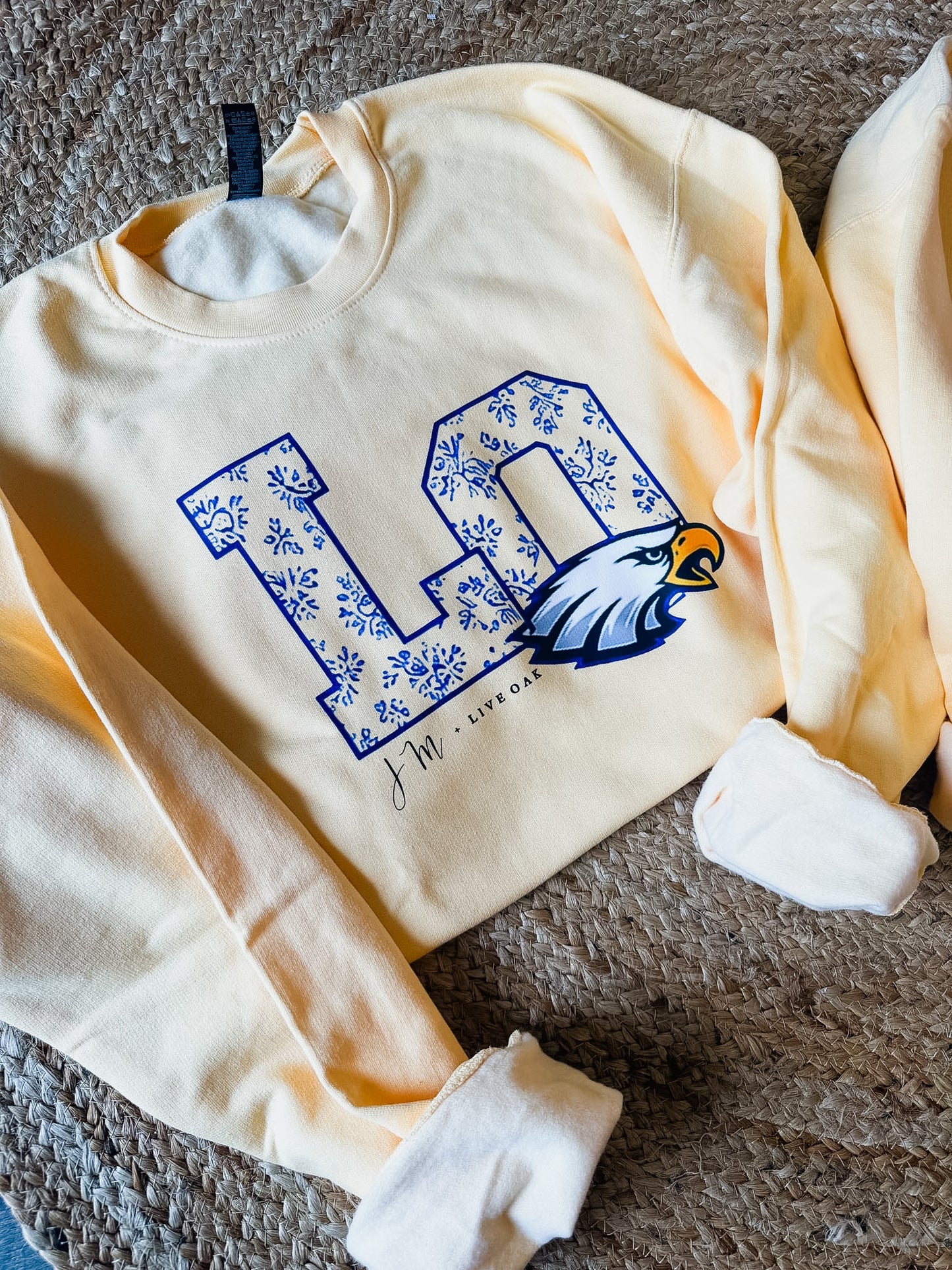 JM + Live Oak New Logo Sweatshirt - Butter - Adult
