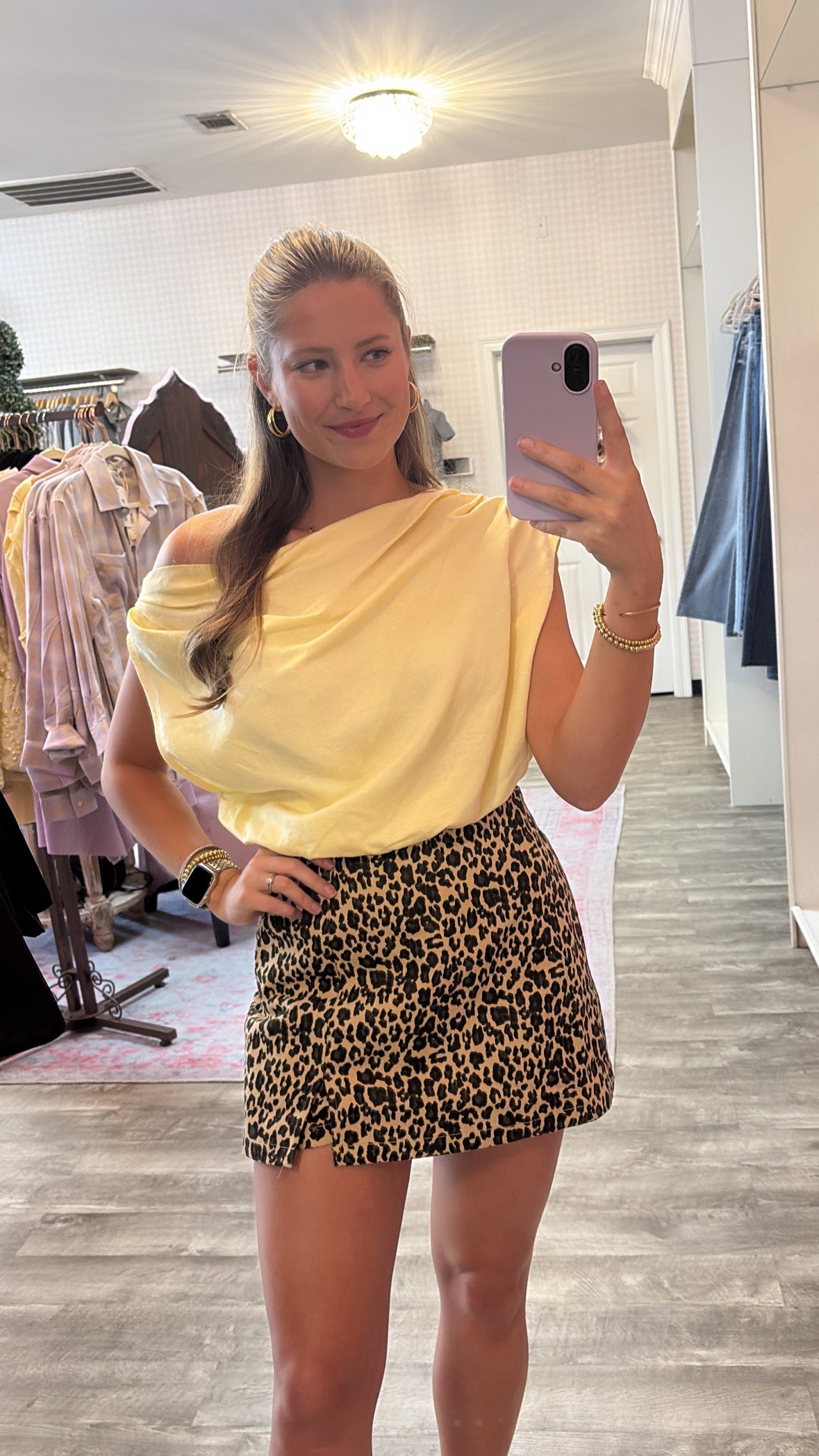 Wild Child Animal Print Skort - Taupe