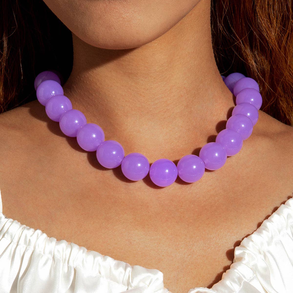 Dopamine Colorful Acrylic Beaded Necklace