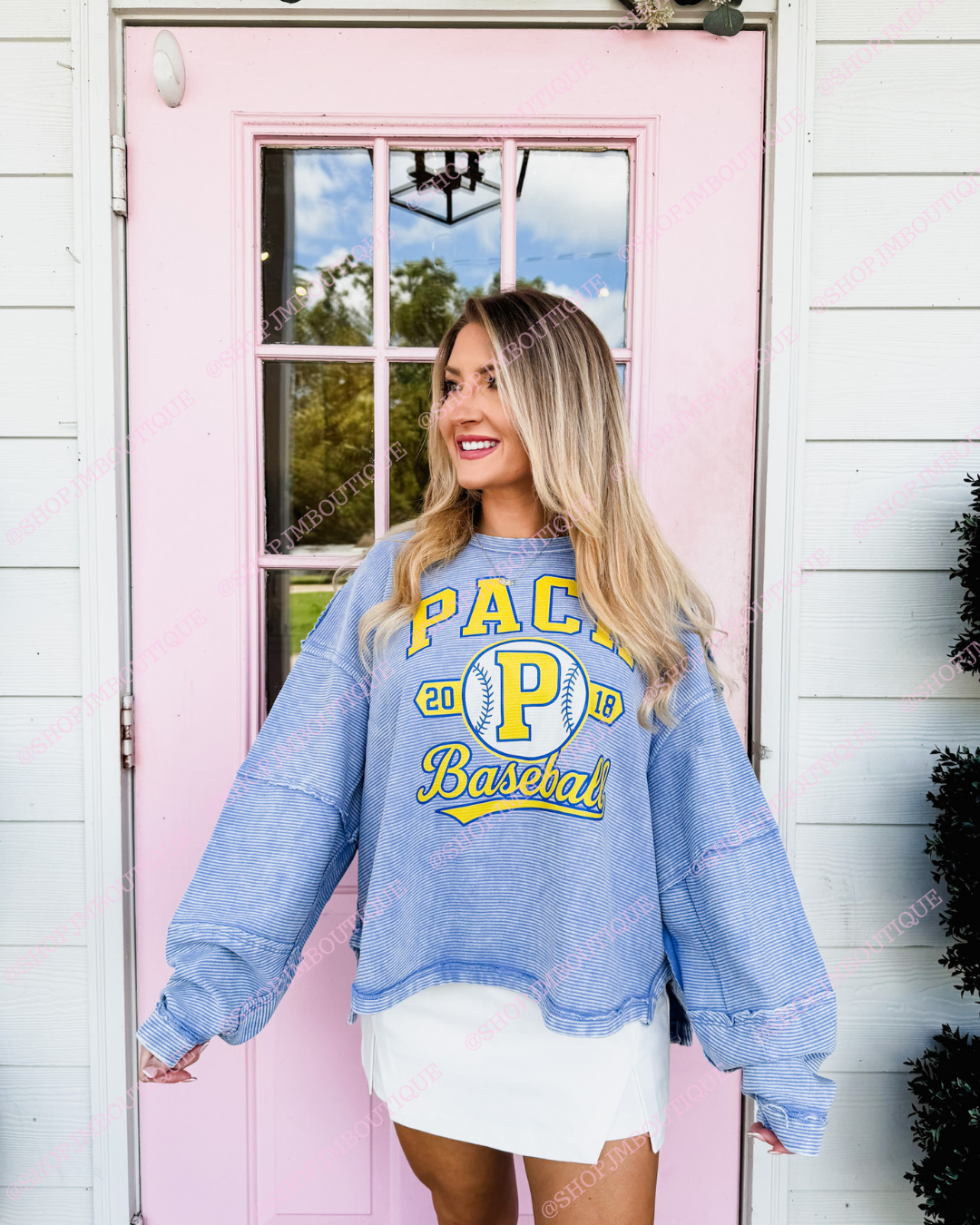 PRE-ORDER Design 34 - Women's Acid Washed Ribbed Pullover - Marlin