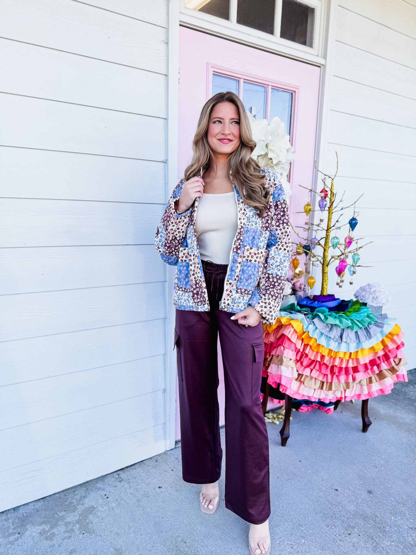 The Collector Patchwork Quilted Jacket - Blue Multi