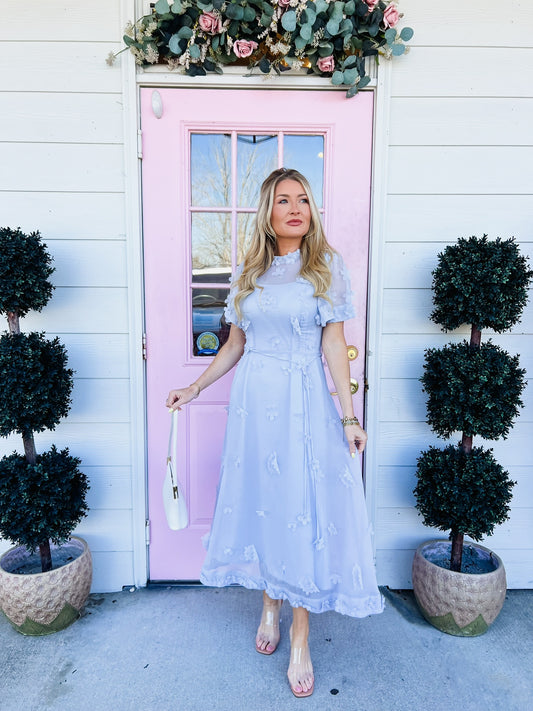 She's a Delicate Flower Midi Dress