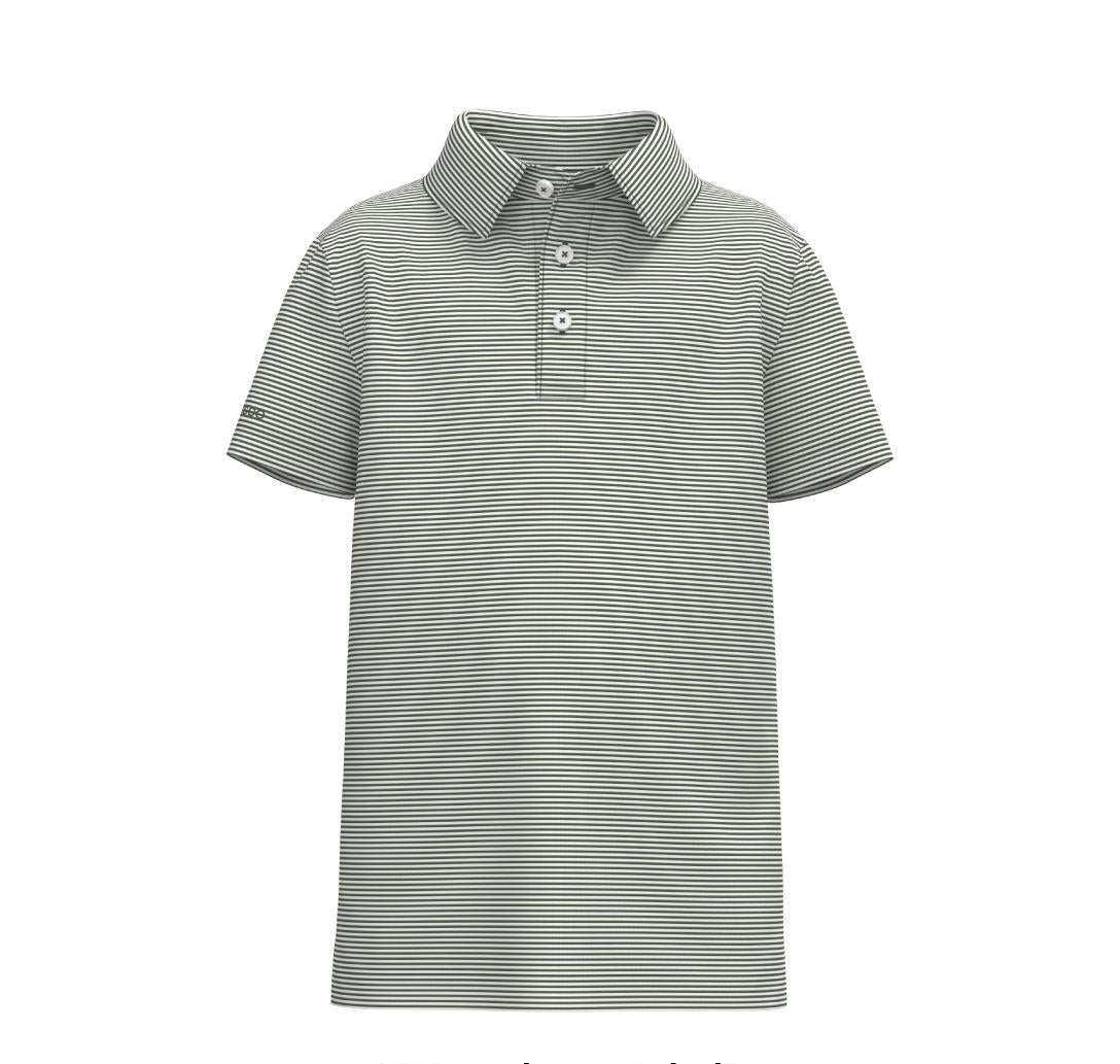 SSCO Youth Boys Heather Madison Polo - Dusty Olive