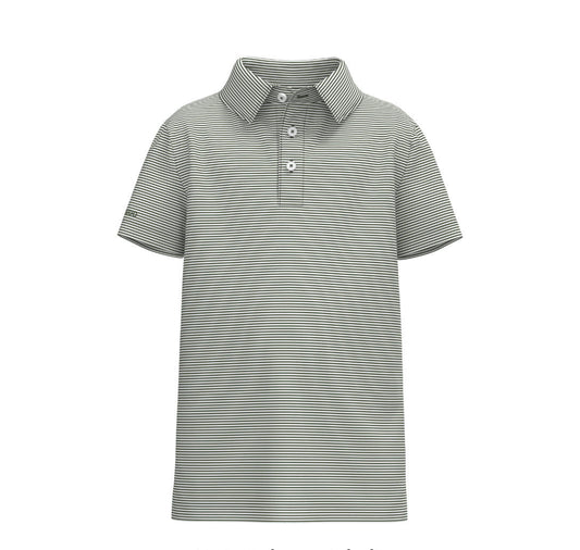 SSCO Youth Boys Heather Madison Polo - Dusty Olive
