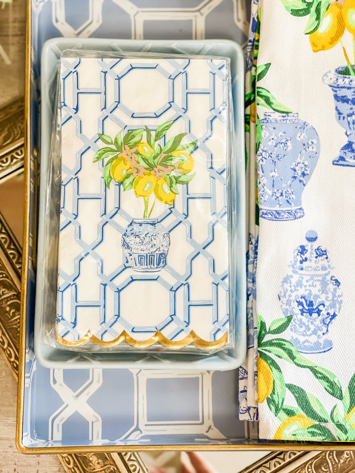 Lemon Ginger Guest Towels