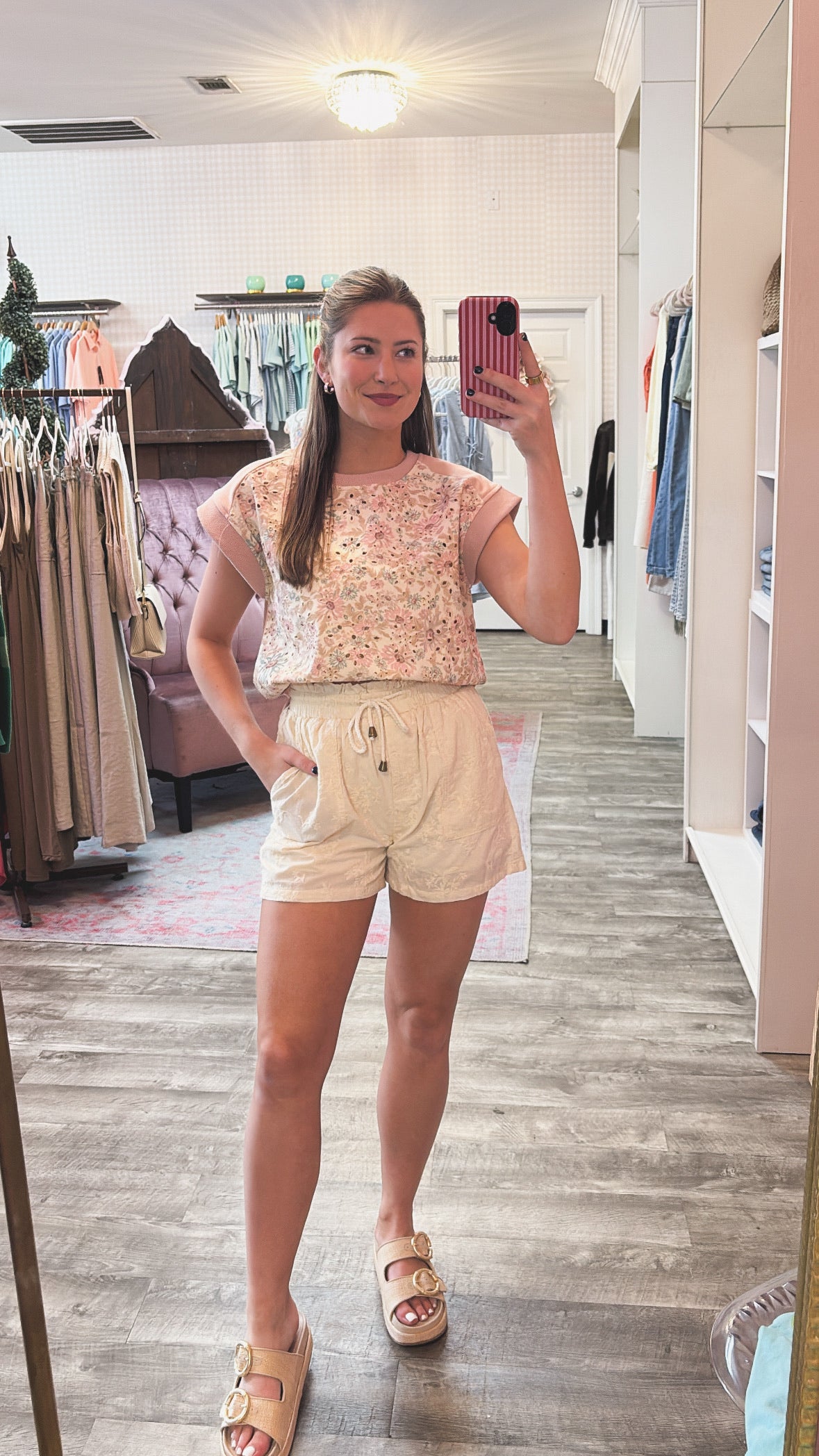 Another Love Audra Drawstring Short - White
