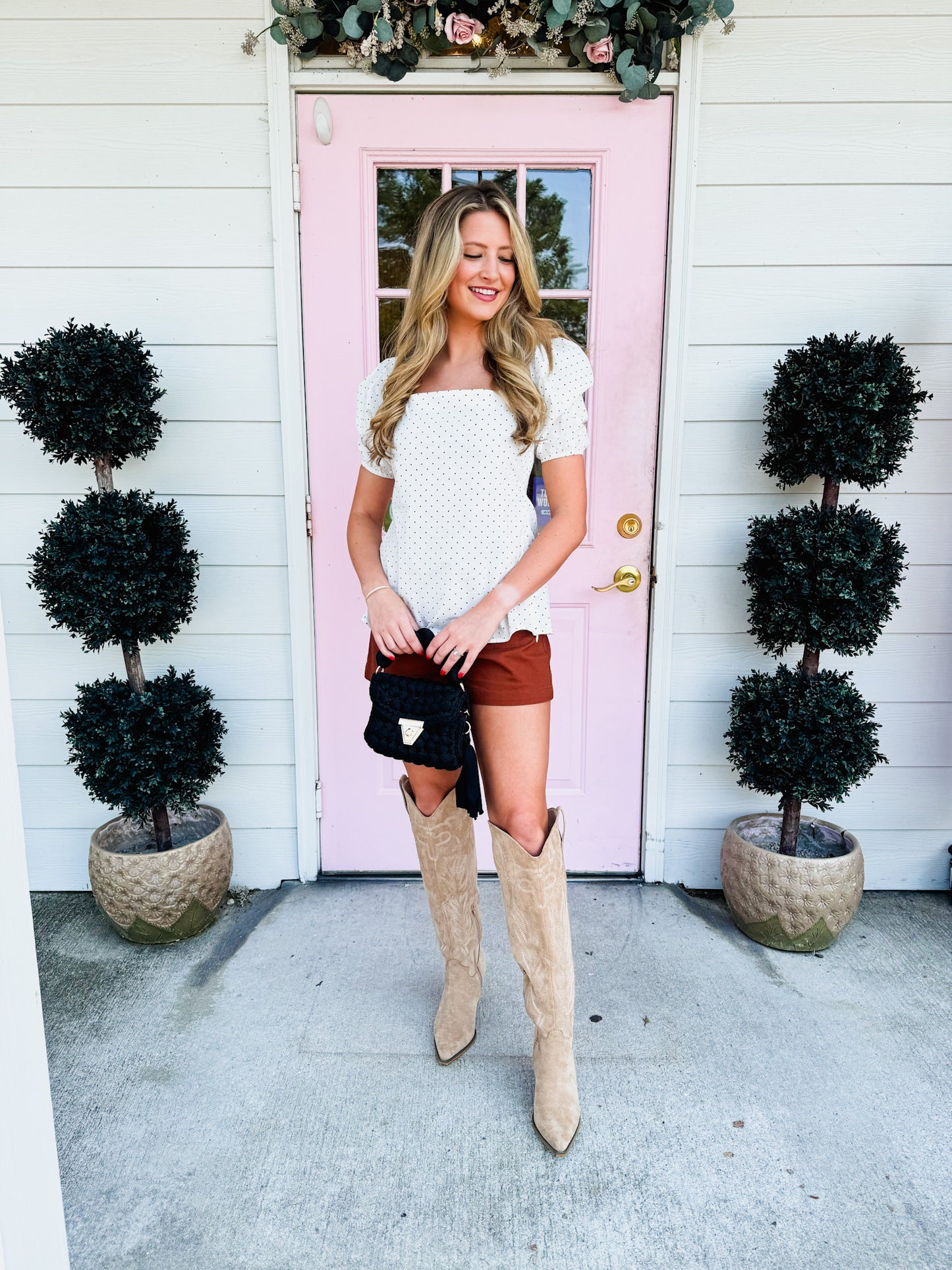 Success Seeker High Waist Shorts - Chestnut