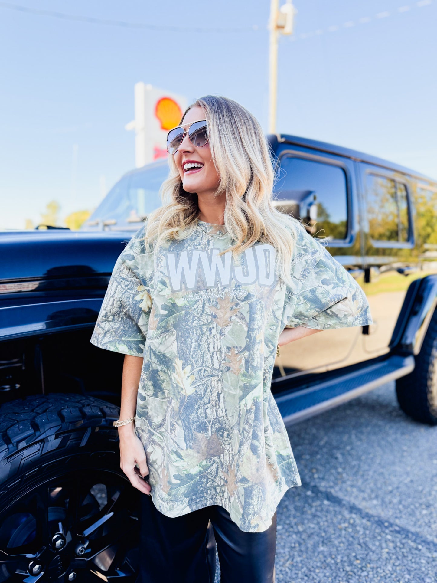 WWJD Graphic Tee - Camo