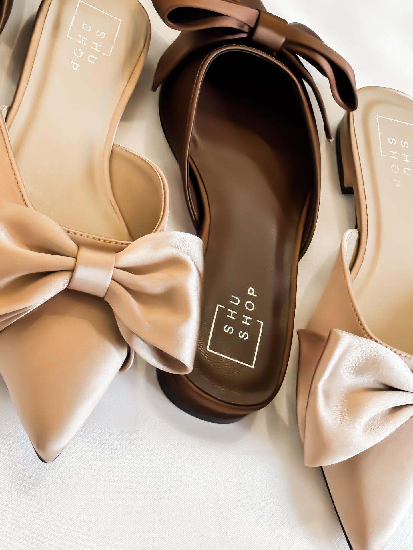 Dorothy Bow Mule - Champagne