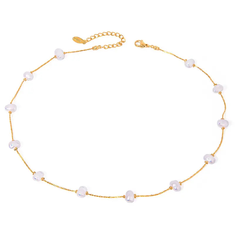 Scattered Pearl Necklace