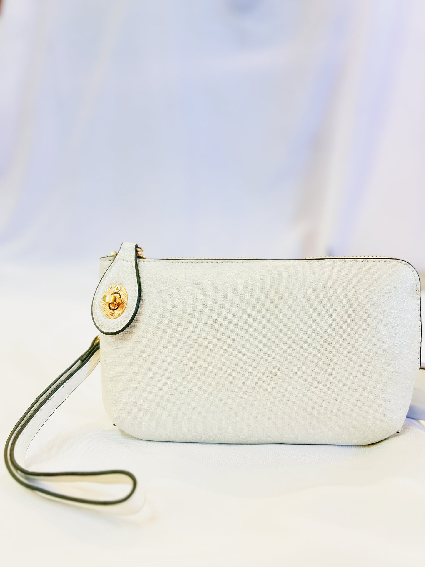Jen & Co Kendall Crossbody - Glitter White