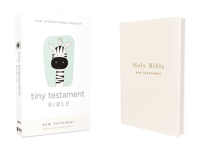NIV Tiny Testament Bible New Testament Leathersoft Comfort Print - White