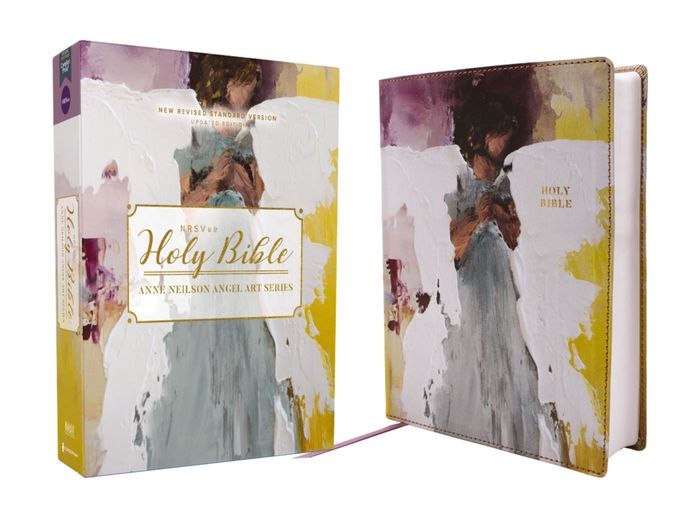 NRSVue Holy Bible Anne Neilson Angel Art Series Leathersoft - Multi-Purple