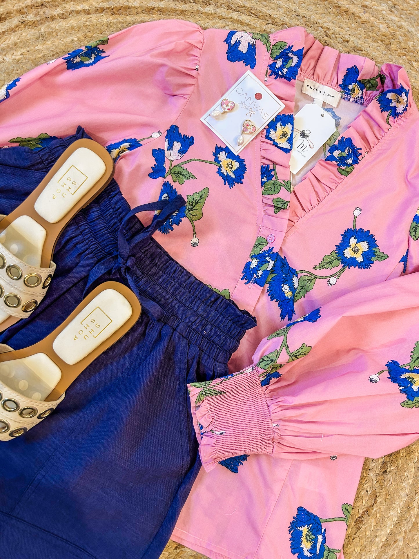 Heaven in Your Eyes Floral Button Up