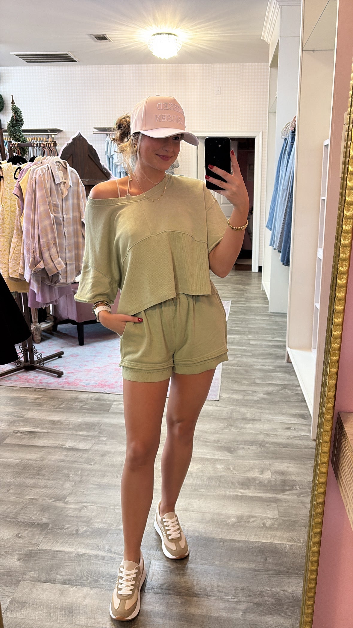 Ready To Go Boxy Shorts Set - Mineral Green