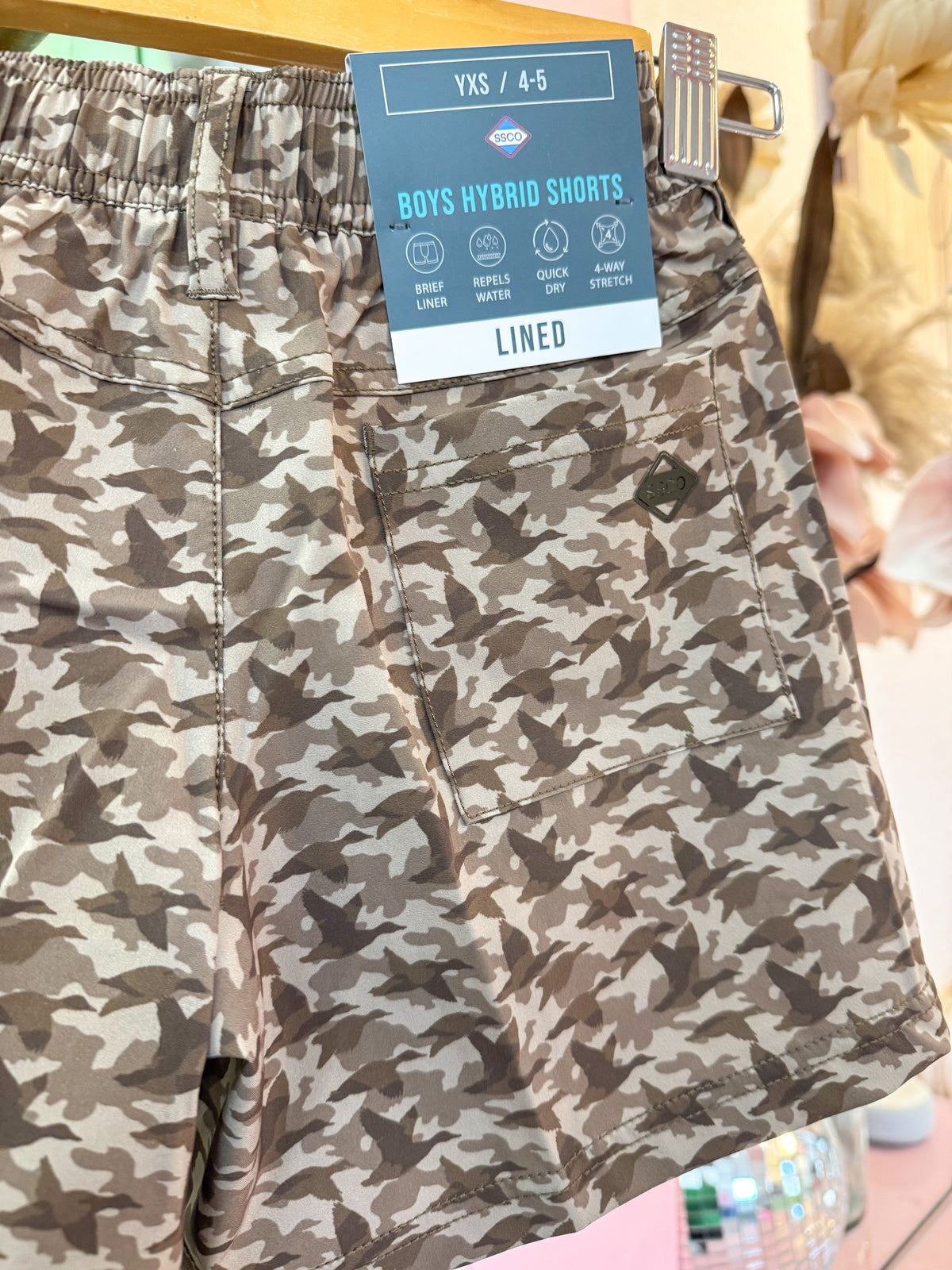 SSCO Boys Hybrid Shorts - Mallard Mirage