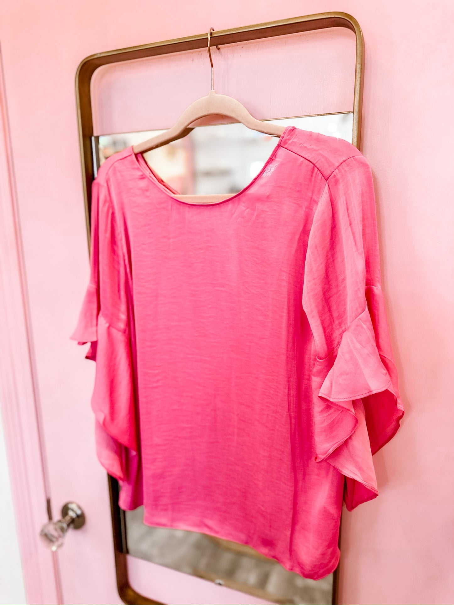 What a Beauty Bell Sleeve Blouse