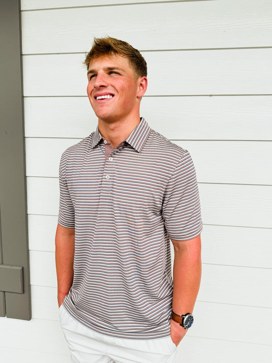 SSCO Crestline Stripe Polo - Lakeshore