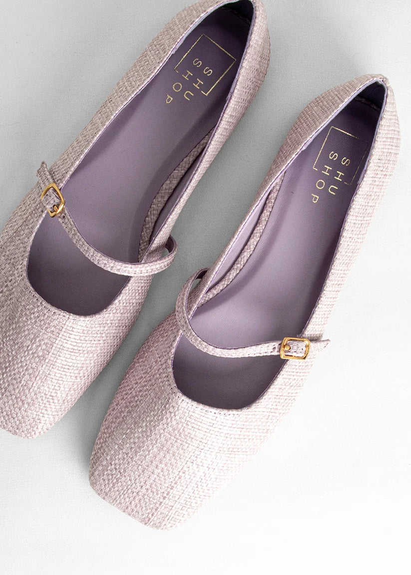 Adele Flat - Lilac Woven
