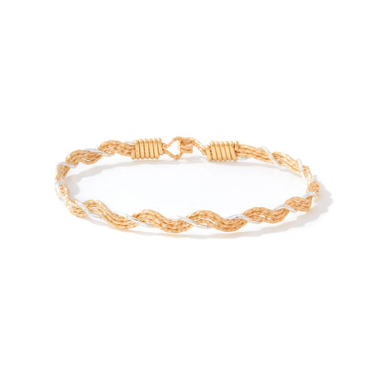 A Mother's Love Bracelet - 14K Gold Artist Wire and Sterling Silver