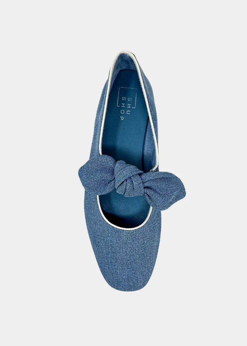April Ballet Flat - Denim