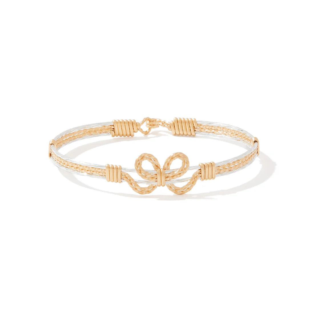 All Wrapped Up Bracelet - 14K Gold Artist Wire and Sterling Silver