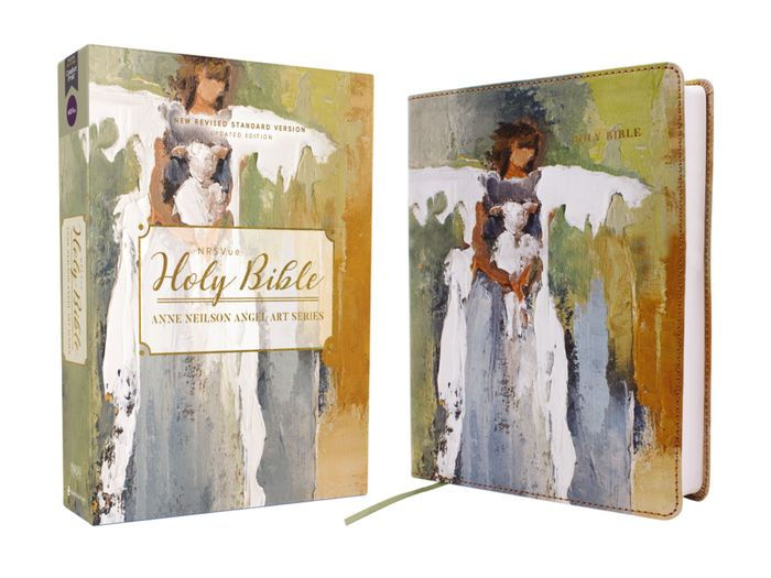 Anne Neilson Angel Art Series Leathersoft NRSVue Holy Bible - Multi-Color