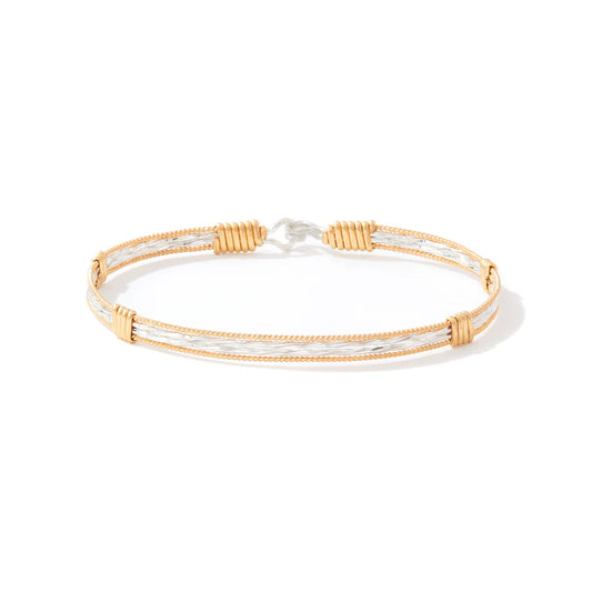Be the Light Bracelet - 14K Gold Artist Wire and Sterling Silver