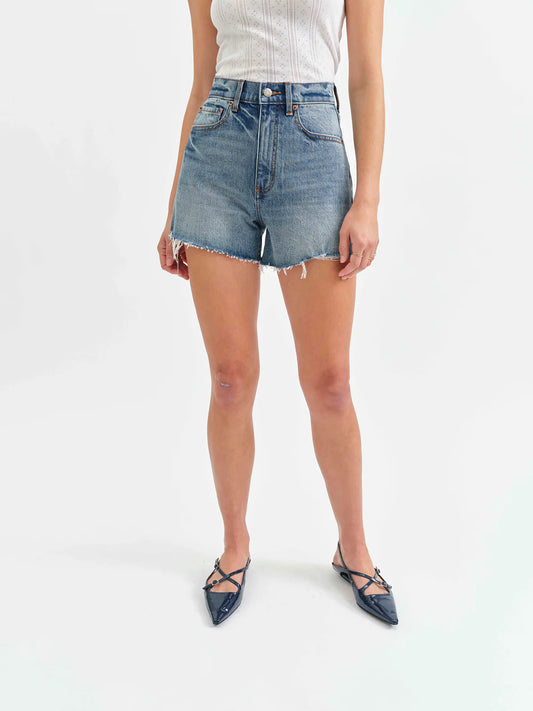 Daze Denim The Knockout High Rise A Line Short - Thrill Vintage