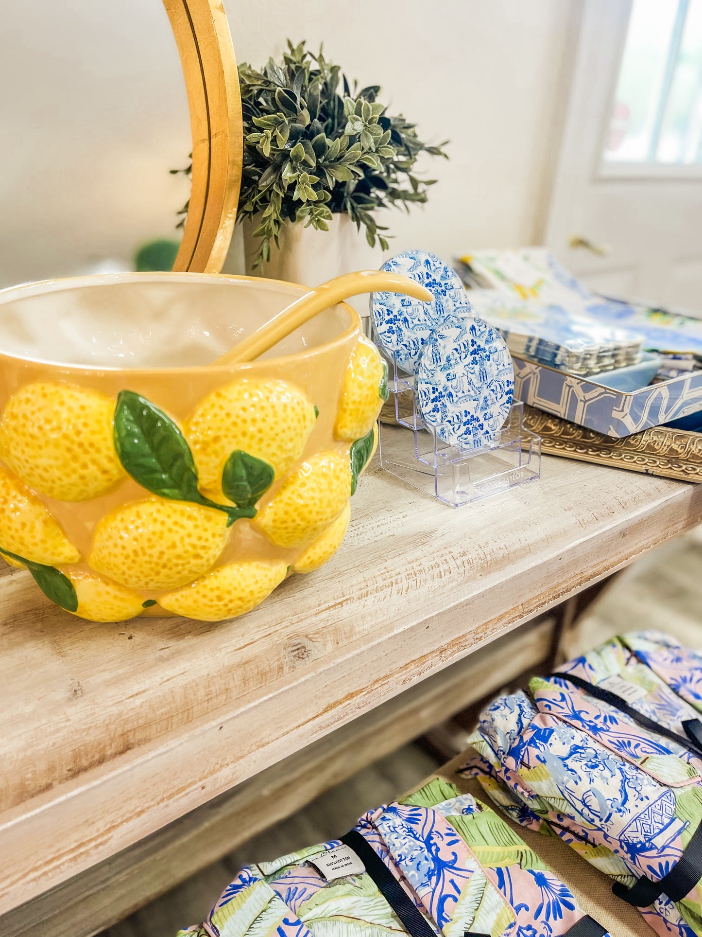Lemon Punch Bowl & Ladle
