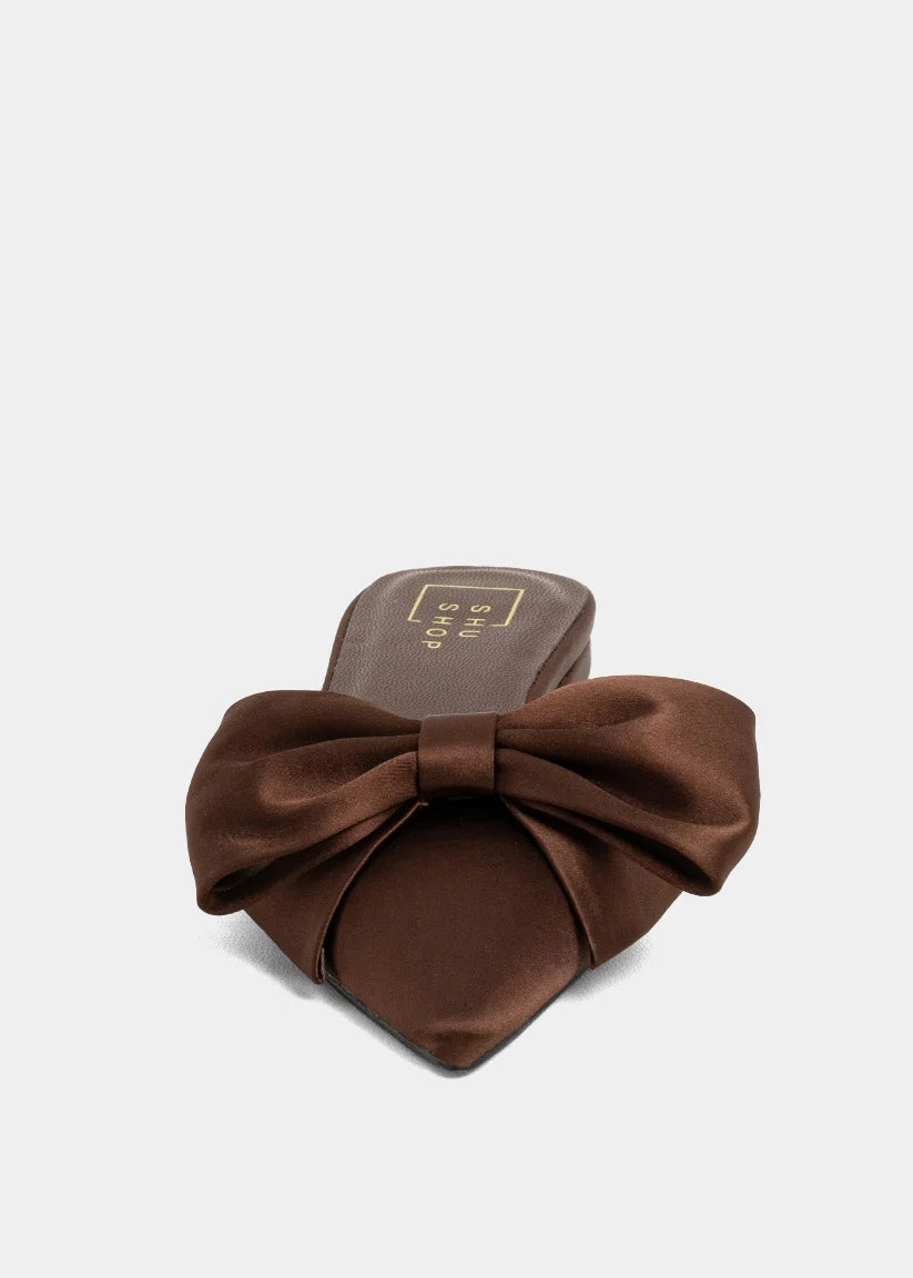 Dorothy Bow Mule - Brown