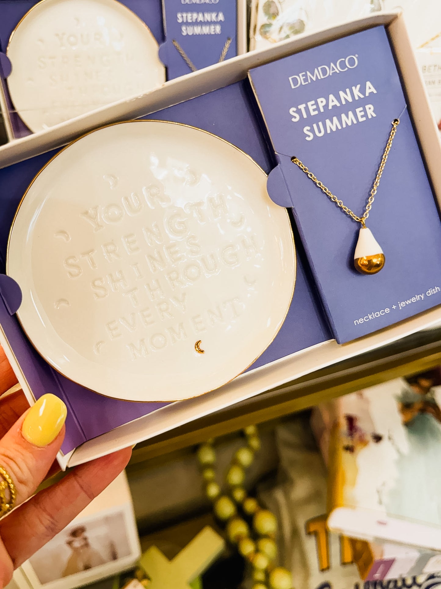 Strength Shines Necklace + Trinket Dish