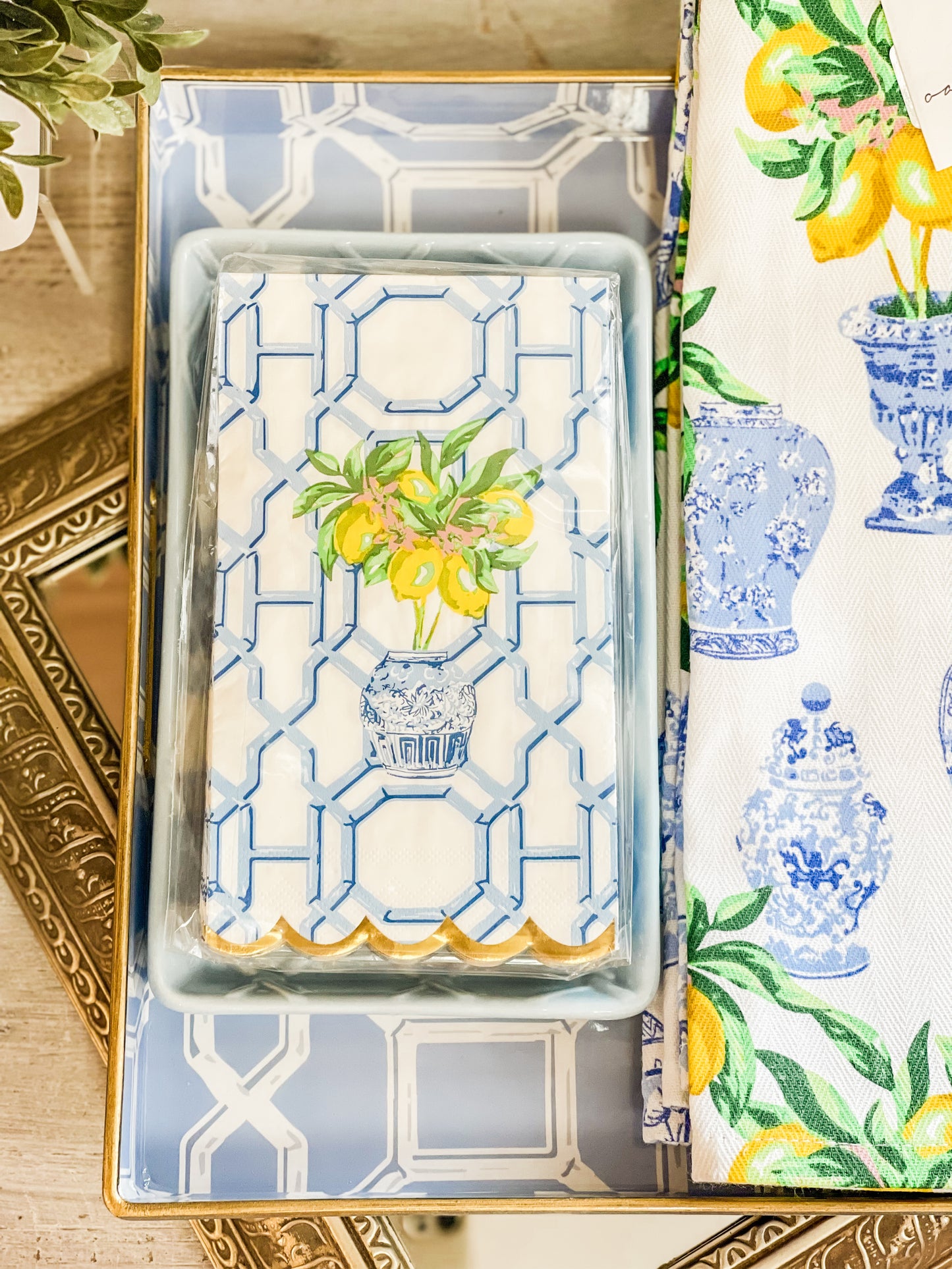 Lemon Ginger Guest Towels