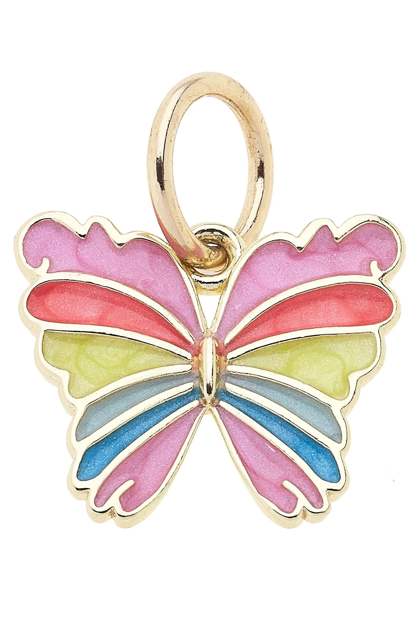 Rainbow Butterfly Charm in Multi