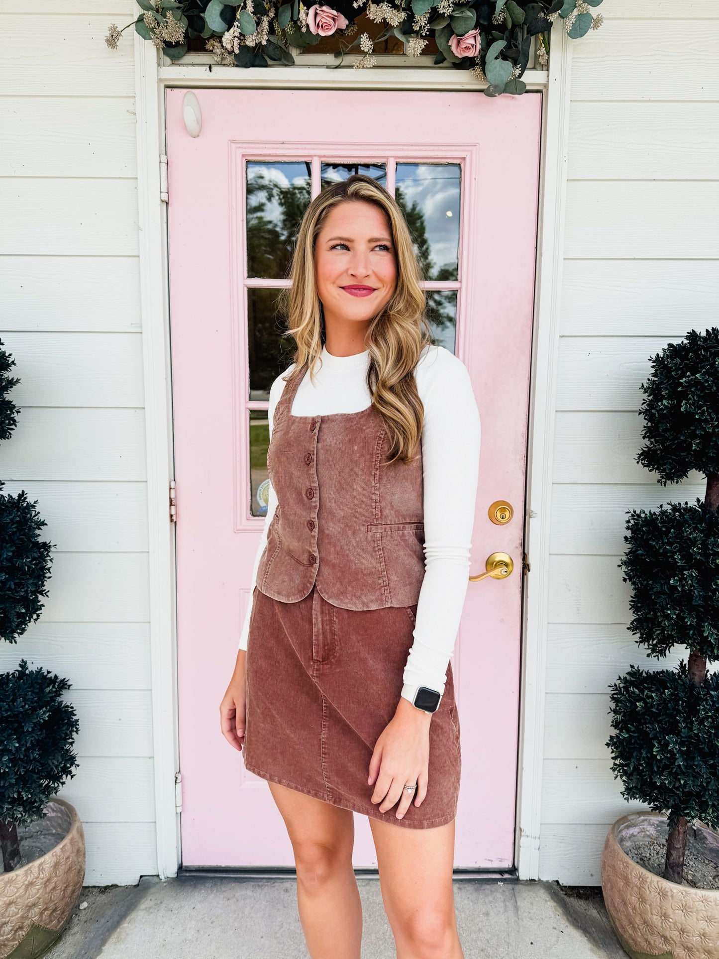 Get Like This Mini Skirt - Washed Brown