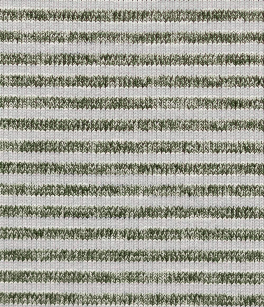 SSCO Heather Madison Stripe Polo - Dusty Olive