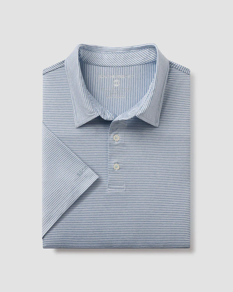 SSCO Heather Madison Stripe Polo - Windsor